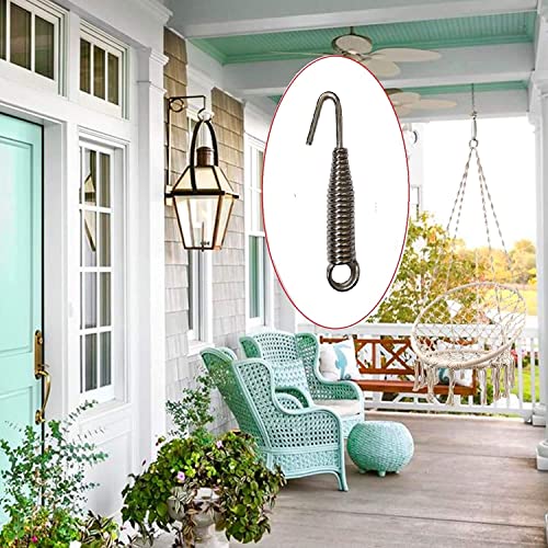 Kaushalendra Heavy Duty Hanging Swing Accessories Spring - For Hammock Chair, Boxing Bag, Porch Swings Extension (1 Spring) - Metal, Silver - Image 5