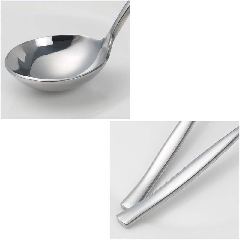 Qskely 3-Piece Stainless Steel Soup Ladle Spoon, Gravy Ladle Spoon - Image 3