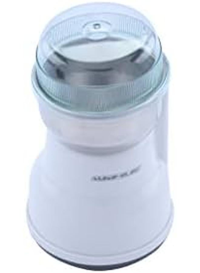 Alsaif 60Gram 160W Electric Coffee Grinder Electric Spice Grinder And Powerful Motor Also With 1 Removable SS Bowl For Spices Herbs Nuts Grains White S64 2 Years Warranty  - Image 3