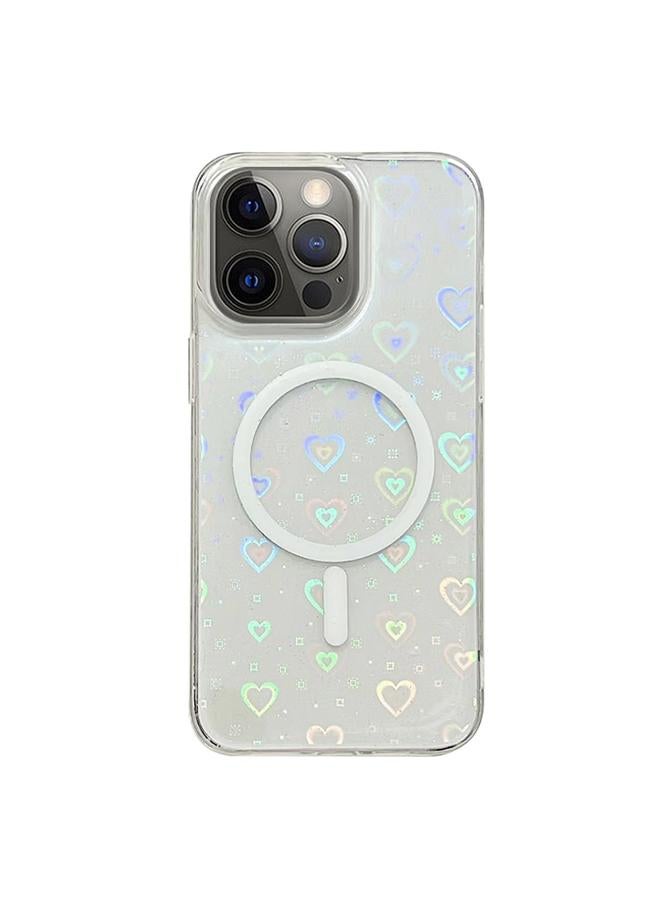 اس-توب جراب لهاتف iPhone 12 Pro Max Laser Love MagSafe TPU - Image 1