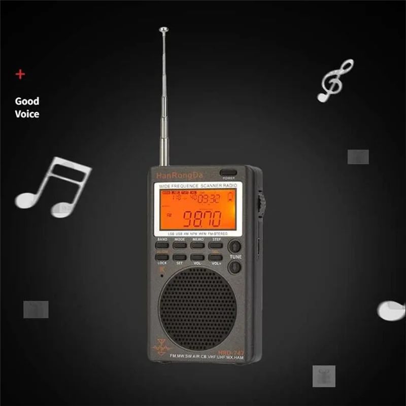 هان رونغدا إلكترونيات HanRongDa HRD-747 - بني - Image 3