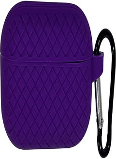 Protective Soft Silicon Case, Ultra Slim, non Slip for AirPods Pro (Purple)