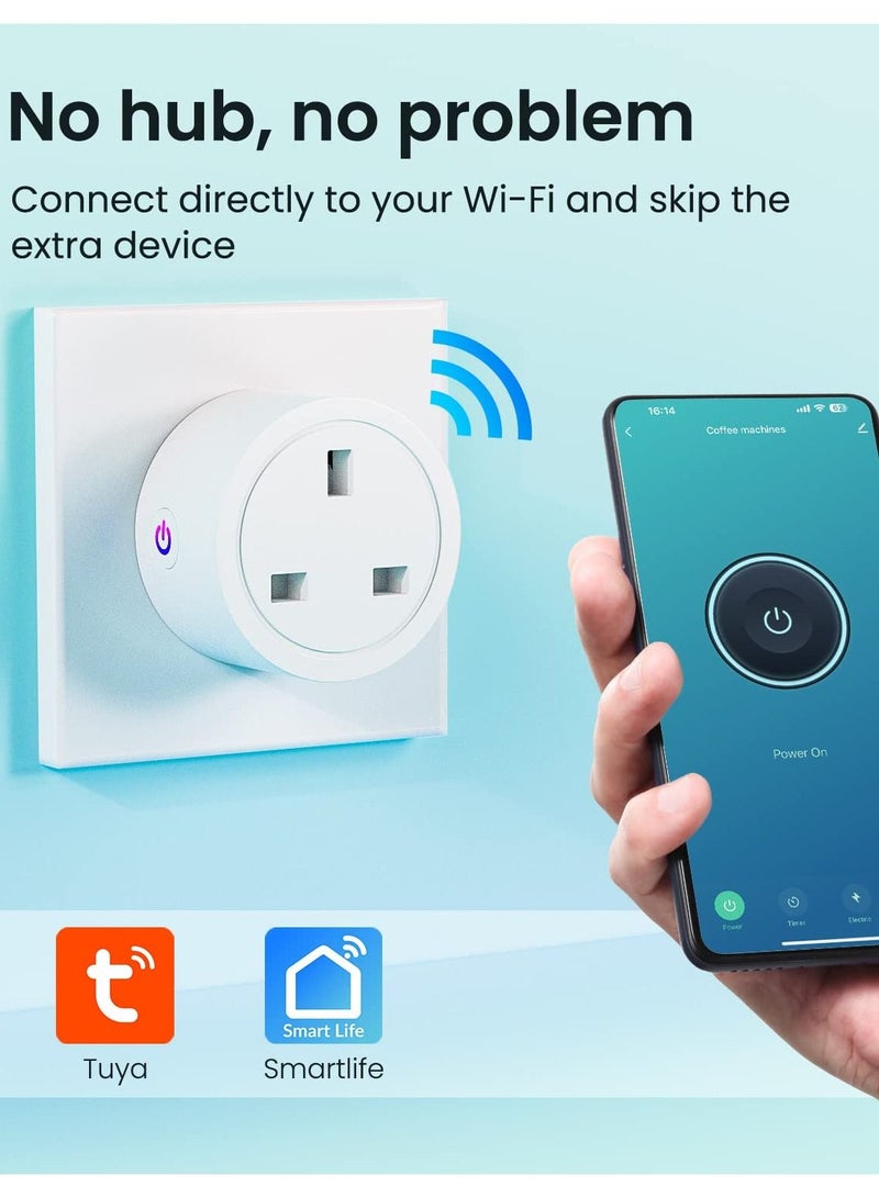 هومستر واي فاي Smart Plug 16A 2.4GHz التحكم عن بعد ومواقت رصد الطاقة متوافق مع جوجل هوم - Image 2
