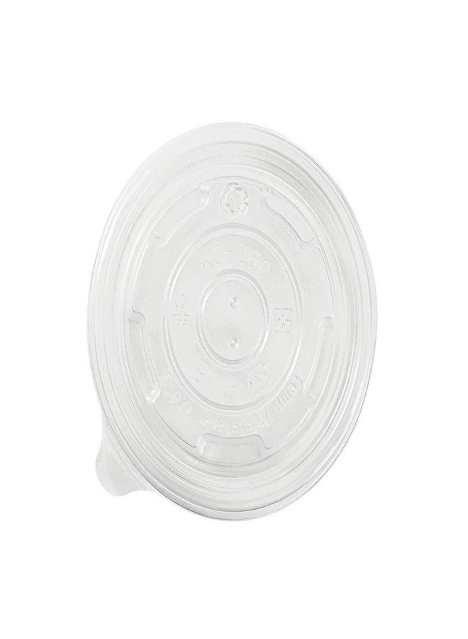 Karat C-KDL95-PP 8 oz PP Food Container Flat Lids (Case of 1000) - Image 1