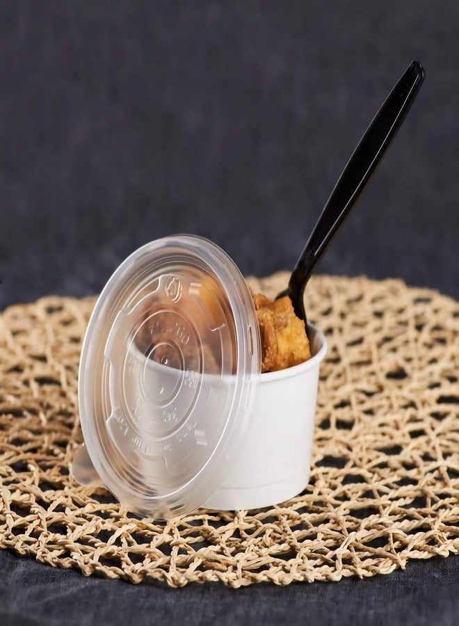 Karat C-KDL95-PP 8 oz PP Food Container Flat Lids (Case of 1000) - Image 3