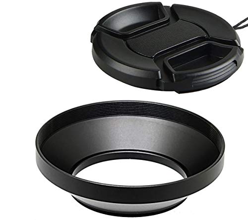 Fotasy 37mm Metal Wide Angle Lens Hood for Canon, Fuji, Leica, Leitz, Nikon, Olympus, Panasonic, Pentax, Sony Lens - Image 1