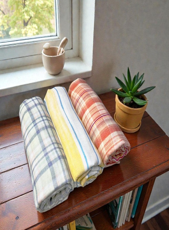 NEW COMERS® Cotton Muslin Baby Swaddle Set, Multicolor Printed Muslin Swaddle Wrap for New Born Baby, Soft Pure Cotton Sheet Baby Wrap Set, Baby Product (Swaddle_05) - Image 4
