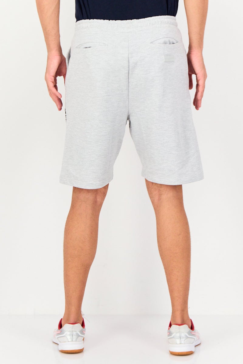 Blank Essentials Men Brand Logo Basic Shorts, Grey - Image 3