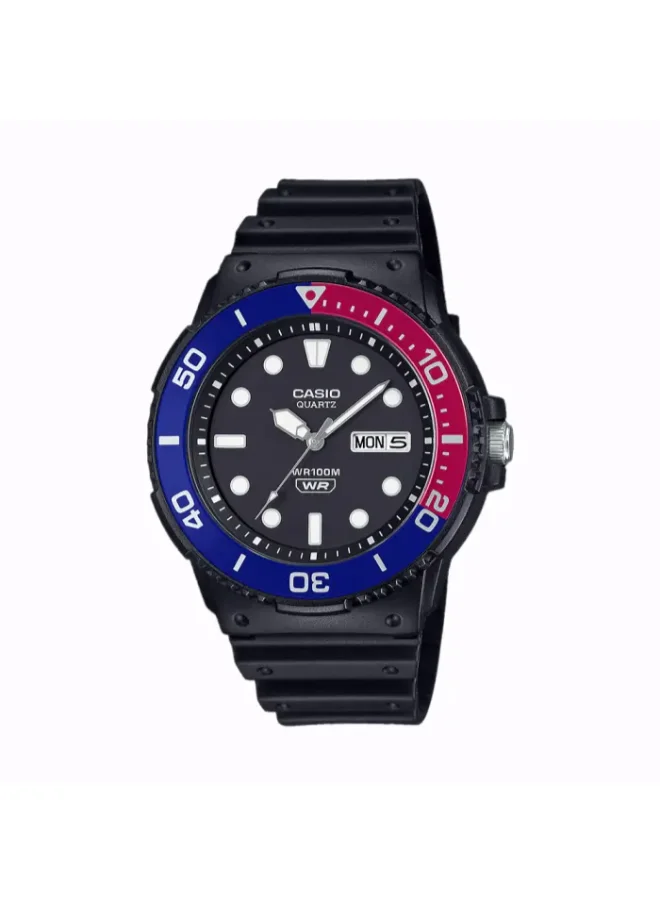 كاسيو Men's Analog Display Watch With Black Resin Strap - MRW-230H-1E2VDF
