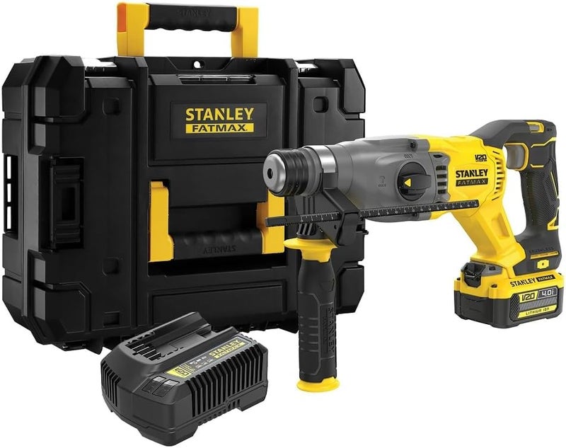 Stanley 500W Fatmax Cordless Drill With Pro Stack Case Yellow And Black Sfmch900M12-Gb - Image 1