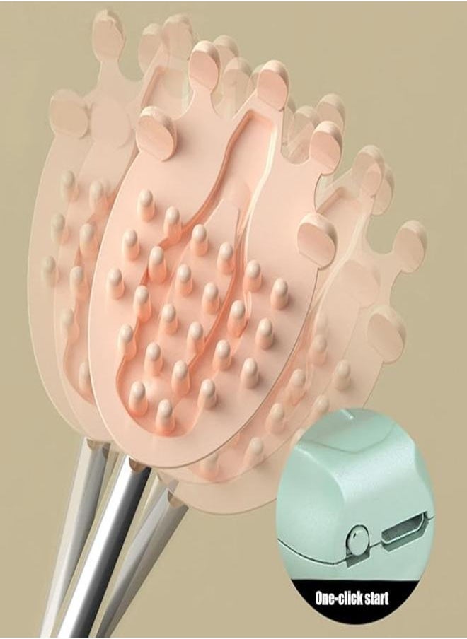 M MIAOYAN - Electric back scraper scalp massager automatic anti-itch scraper with telescopic handle portable body scraper with wide claws all back scrapers suitable for adults, women, men, head, legs - Image 1