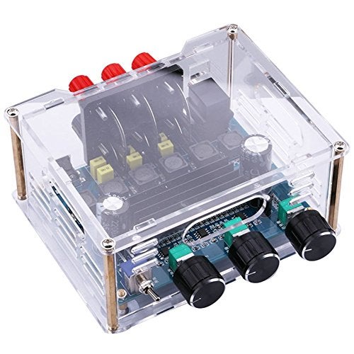 REES52 2.1 Channel Audio Stereo Amplifier Subwoofer Board; DC 12-24V High Power 2x50W 1x100W Sub Output Super Bass Power Amplifier Amp Ampli Module - Image 1