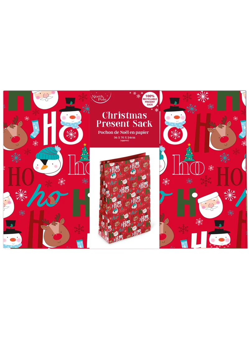 EuroWrap Red Character Hohoho Kraft Sack