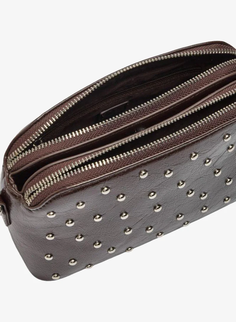 Parfois Brown Crossbody Bag With Studs for Women | Best Price UAE
