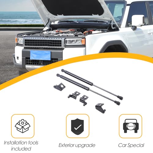 Heutamo Front Hood Lift Support Struts Compatible with Toyota Land Cruiser 250 Prado J250 LC250 2024 2025, Front Hood Struts Shocks Lift Supports Gas Springs Replacement, 2Pcs - Image 5
