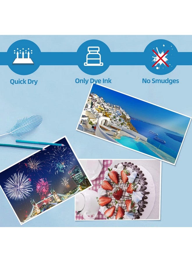 Uinkit 37Lb Thin Flyer Paper Glossy 8.5X11 Inkjet 100 Sheets Single Side Diy Chip Bag 135Gsm Photos Picture For Inkjet Printer With Dye Ink Letter Size A4 Brochure (100) - Image 5