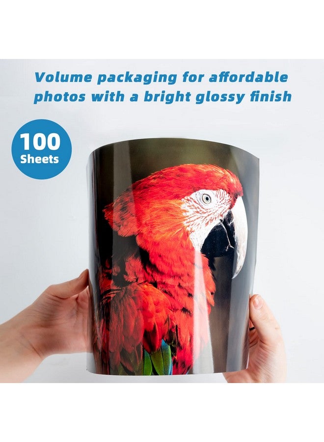 Uinkit 37Lb Thin Flyer Paper Glossy 8.5X11 Inkjet 100 Sheets Single Side Diy Chip Bag 135Gsm Photos Picture For Inkjet Printer With Dye Ink Letter Size A4 Brochure (100) - Image 3