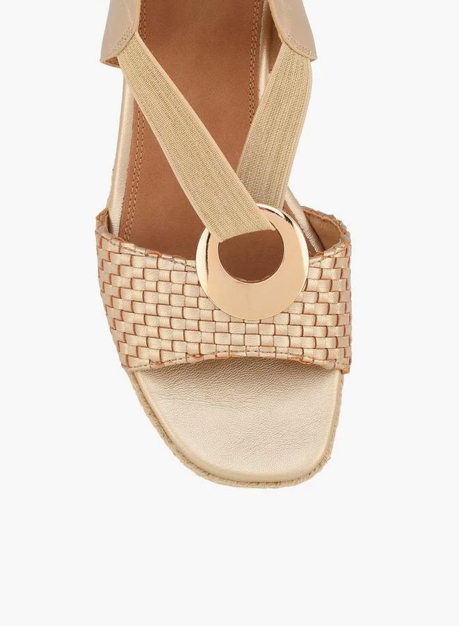 Peppermint GOLD Women Back Strap Espadrilles for Women | Best Price UAE