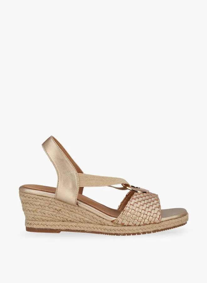 Peppermint GOLD Women Back Strap Espadrilles for Women | Best Price UAE
