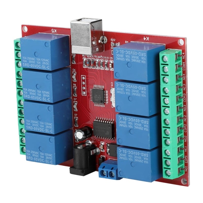 songle Computer USB Control Switch 8-Channel 5V PC Intelligent Control Switch - Square USB Interface for Stable Connection Relay Module for WIN7 XP Systems - Image 5