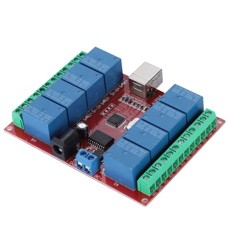 songle Computer USB Control Switch 8-Channel 5V PC Intelligent Control Switch - Square USB Interface for Stable Connection Relay Module for WIN7 XP Systems - Image 4