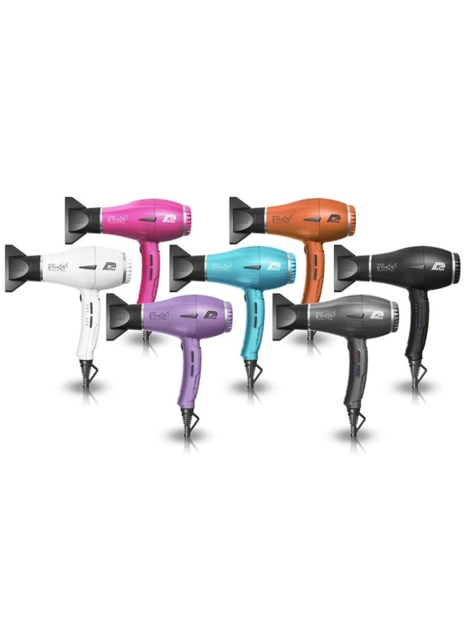 Parlux ETHOS Hair Dryer Air Ionizer Tech [European Plug 220V] Titanium 1unit - Image 2