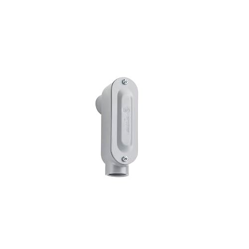 Sealproof Weatherproof Aluminum LB Conduit Body with Threaded Hubs, Stamped Steel Cover, and Gasket for Rigid or IMC Conduit, 3/4" - Image 3