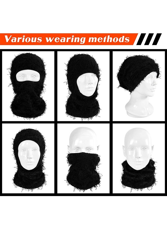 HS - Balaclava Ski Mask, Full Face Mask, Windproof Face Cover Sun UV Protection, Thermal Windproof Winter Scarf, Men Women Outdoor Sport Cycling Cap 2PCS - Image 1
