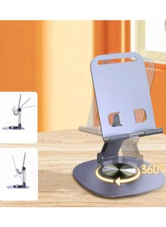 Daytoyz Foldable Phone Stand Holder for Desk - Anti-slip 360 Rotating Aluminum Mobile Phone Holders Cradle Desktop Dock Compatible with Tablet and iPhone 15 14 13 12 11 Pro Max  - Image 2