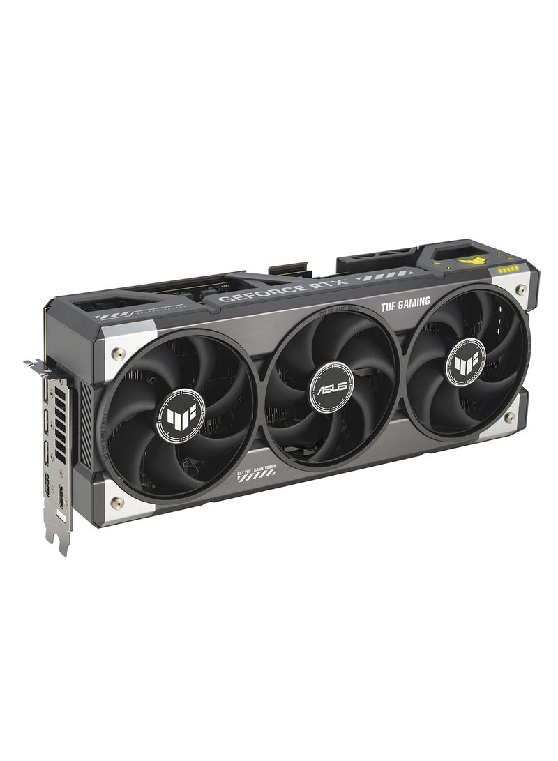 أسوس بطاقة الرسوميات للألعاب TUF RTX 5080 OC Edition بسعة 16 جيجابايت، NVIDIA GeForce RTX 5080، 16 جيجابايت GDDR7، 10752 نواة CUDA، PCIe 5.0، دقة قصوى 7680x4320، 3x DisplayPort 2.1b، 2x HDMI 2.1b، مزود طاقة 850 واط، AURA SYNC RGB، تصميم 3.6 فتحة - Image 3