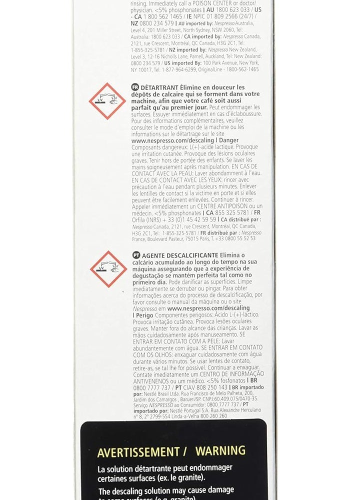 Nespresso Descaling Solution for All Models - 2 Packets (100ml each) - Image 3