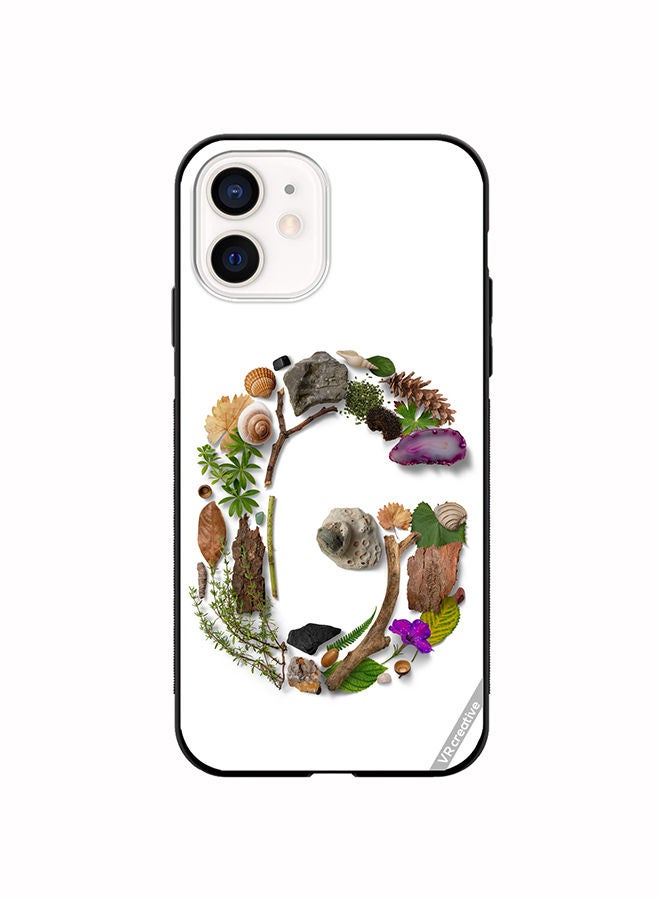 VR CREATIVE Protective Case Cover For Apple iPhone 12 mini Alphabet G Design Multicolour - Image 1