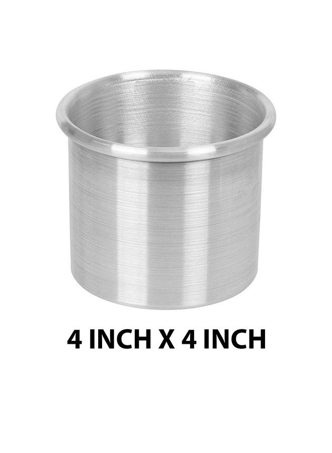 CAKE DECOR Round Aluminum Cake Mould Thali 4 in x 4 inch - Image 2