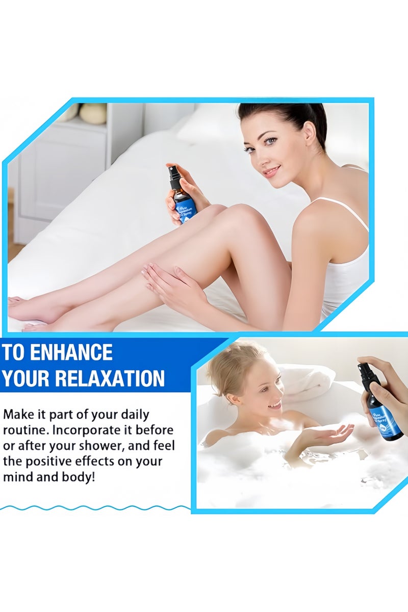 هالونهي رذاذ زيت المغنيسيوم النقي الخالص 2 عبوات ، رذاذ المغنيسيوم المحلي الطبيعي بنسبة 100 ٪ على القدمين والنوم 60 مل ، آمن وفعال - Image 3