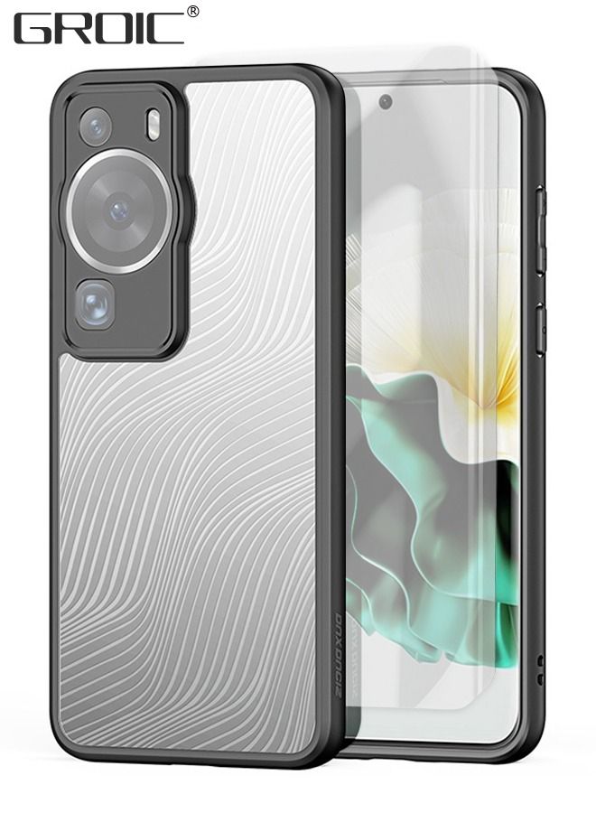 GROIC Huawei P60 Phone Case with 1-Pack Tempered Glass Screen Protector,Shockproof Bumper Phone Cover,Huawei P60 Phone Shell 6.67'' - Image 1