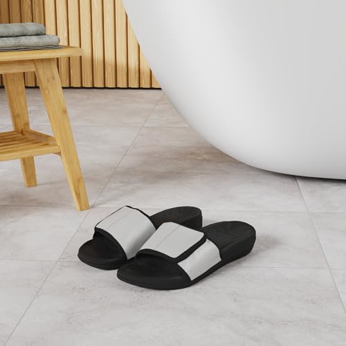 MEGNYA Ladies Comfortable Orthopeic Dressy Slides, Best Plantar Fasciitis Foam Footbed Sandals for Flat Feet with Arch Support, Classic Women Sandals for walking beach size 7 - Image 2