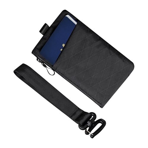 ALPAKA Zip Clutch Black X-Pac VX21 - Functions as Zipper Wallet and EDC Carrier - Weatherproof and RFID Blocking Material - 3 External Slots for EDC Gear - 3 Inside Pockets - Image 1