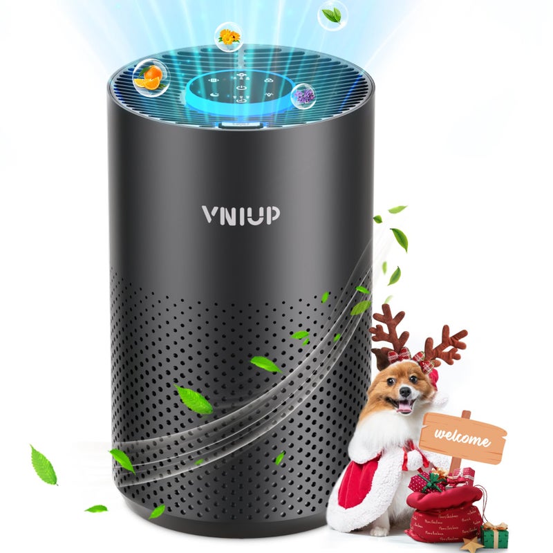 VNIUP Air Purifiers for Bedroom Home up to 1250 ftÂ², Vniup H14 True HEPA Room Air Purifiers for Bedroom, with Fragrance Function Sleep Mode& Light Mode Air Cleaner for Pet Dander Odor Dust Smoke - Image 1