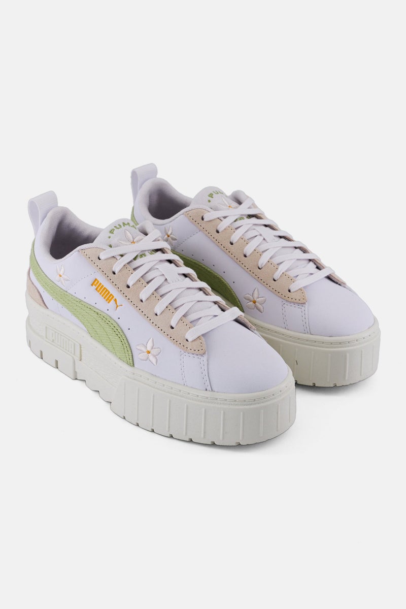 PUMA Women Mayze Embroidery Lace Up Outdoor, White  - Image 1