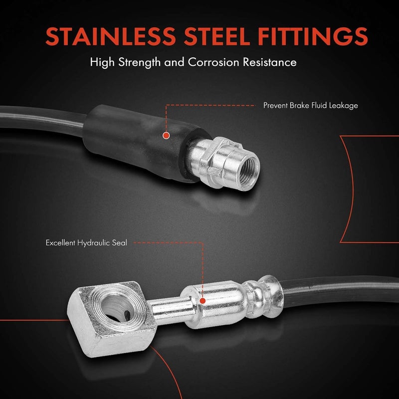 A-Premium Front Right Brake Hydraulic Hose for Chevrolet Trax & Buick Encore - Image 4