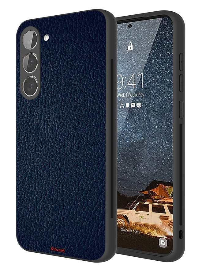 Tolwak غطاء حماية جلدي بنمط هندسي لهاتف Samsung Galaxy S23 Plus 5G - Image 1