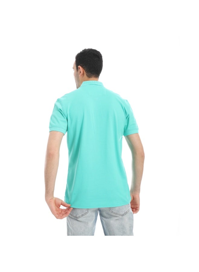 REDCOTTON Classic Fit Polo Shirt - Aqua  - Image 3