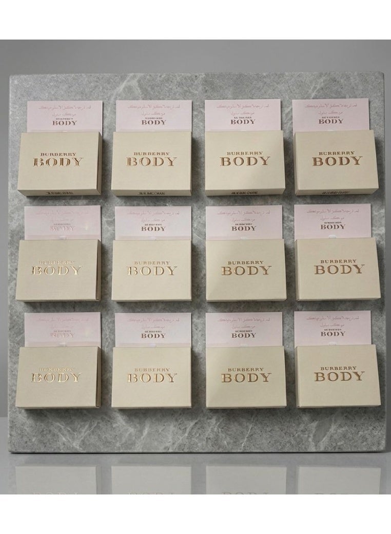 Dolce Liya Eid gift baskets: 2ml mini perfume bottles with an elegant card saying "Eid Mubarak" (12 pieces) - Image 1
