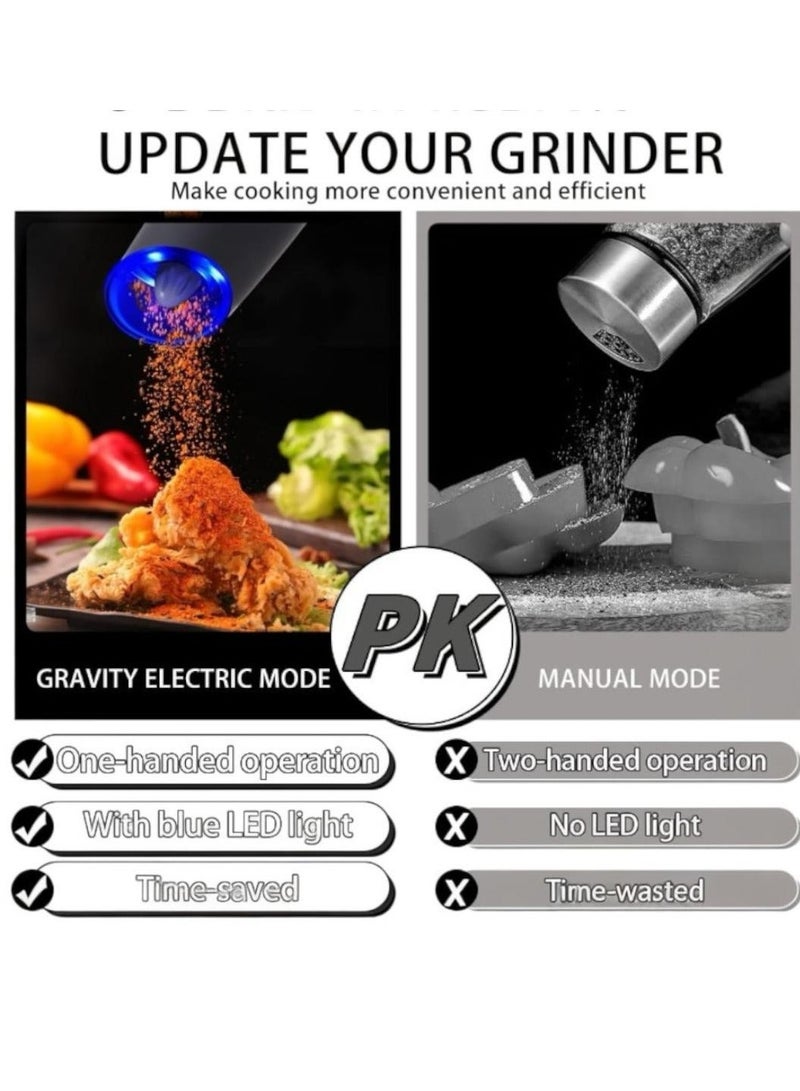 دينكس مطحنة الملح والتوابل تعمل بالبطارية، خفيفة وأنيقة وممتازة للاستخدام - Image 5