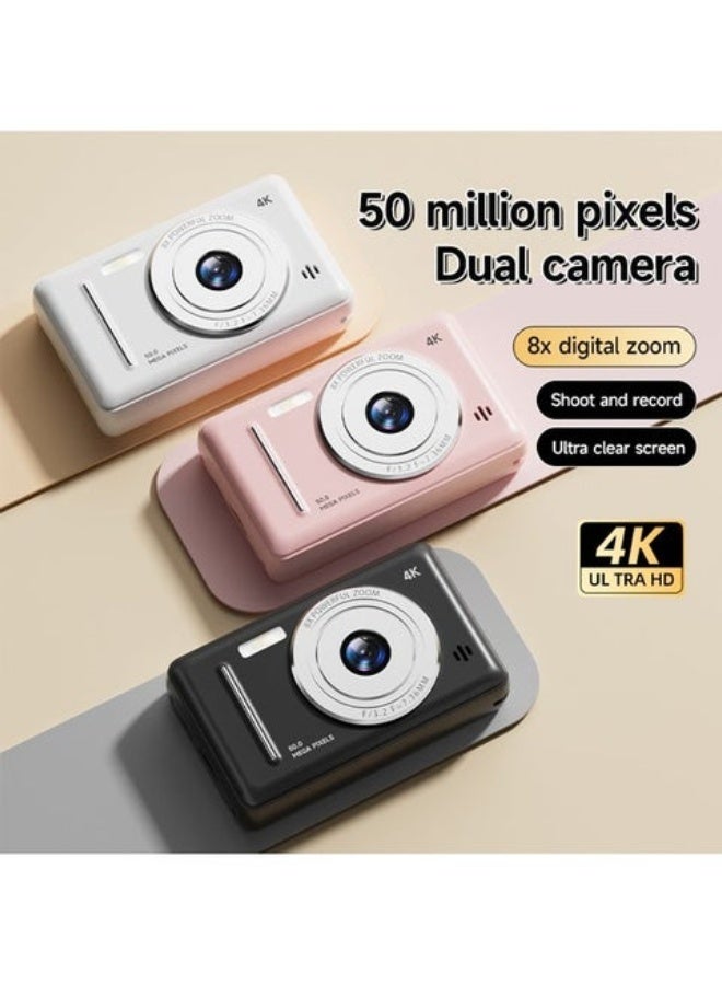 Makrystorm 4K Digital Camera – 50MP CCD，Kids’ Camera Point and Shoot with 8X Zoom, Includes 128GB SD Card – Ideal for Children & Beginners - Image 2