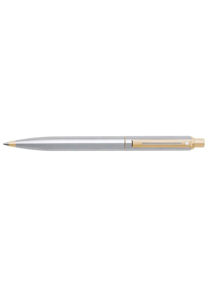 SHEAFFER Silver Ballpoint Pen Gold Accents - Image 2