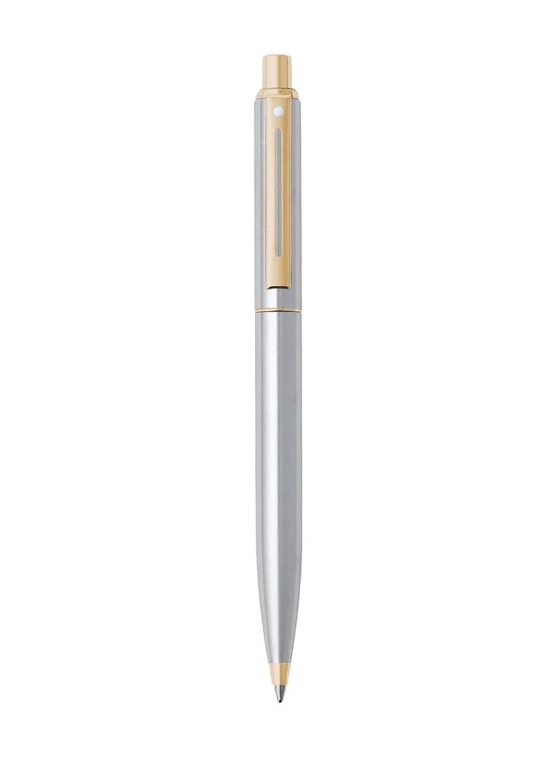 SHEAFFER Silver Ballpoint Pen Gold Accents - Image 5