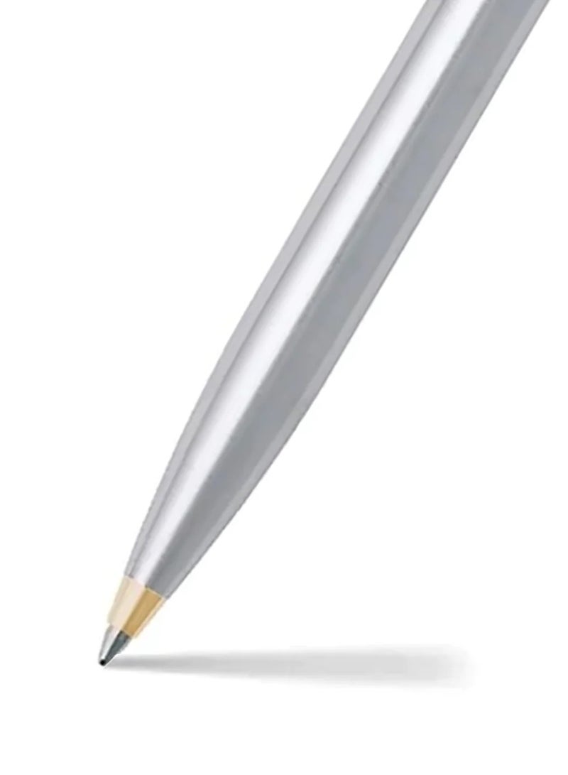 SHEAFFER Silver Ballpoint Pen Gold Accents - Image 4