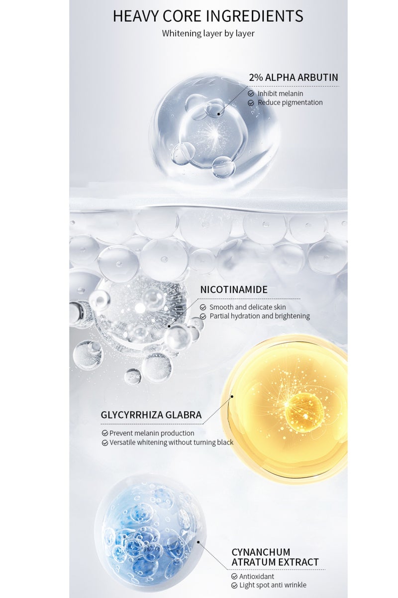 Fearlex Organic Glow Rice Serum – Anti-Pigmentation Serum with 68% Rice Extract, 2% Alpha Arbutin & Hyaluronic Acid, Freckles, Brightening & Dark Spot Corrector for Even Skin Tone - Image 5