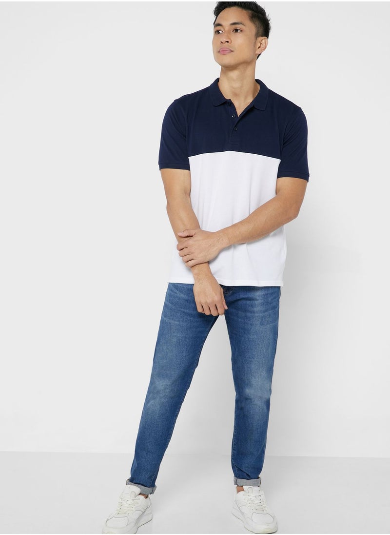 Seventy Five - Cut And Sew Polo Shirt - Image 1